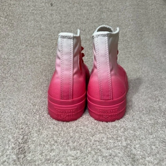 Converse Chuck Taylor All Star Platform Gradient Pink Women’s High Top Shoes - Picture 4 of 5